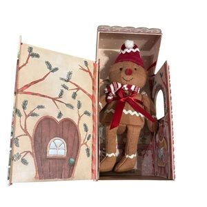 JOLLY' GINGERBREAD KNIT TOY IN GIFT BOX